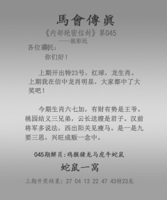 正版跑狗图